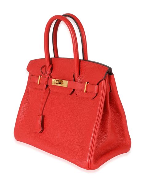 hermes red birkin|pre owned hermes birkin.